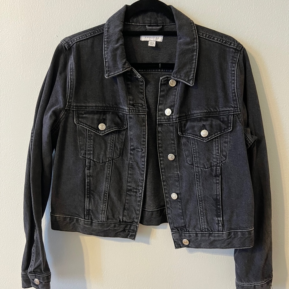 Topshop Cropped Jean Jacket